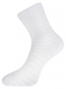 Комплект хлопковых носков в полоску (3 пары) oodji для женщины (разноцветный), 57102813T3/48022/11
