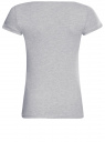 Комплект из двух базовых футболок oodji для Женщины (серый), 14701008T2/46154/2000M