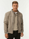 Куртка-бомбер из искусственной замши oodji для Мужчины (бежевый) Куртка-бомбер из искусственной замши oodji для Мужчины (бежевый), 1L511084M/50502N/3302N