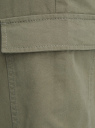 Брюки-карго с резинкой на поясе oodji для Женщины (зеленый), 11710004/42841/6800N