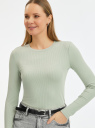 Лонгслив в рубчик oodji для Женщины (зеленый) Лонгслив в рубчик oodji для Женщины (зеленый), 14211020/50249/6000N