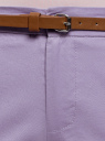 Брюки-чиносы из хлопка oodji для женщины (фиолетовый), 11706193B/42841/8000N