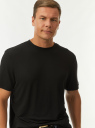 Футболка прямая из вискозы oodji для Мужчины (черный) Футболка прямая из вискозы oodji для Мужчины (черный), 5L641001I-43/49998/2900N
