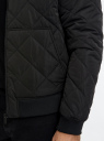 Куртка-бомбер стеганая oodji для Мужчины (черный), 1L121011M-1/50186/2900N
