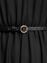 Платье миди с ремнем oodji для Женщины (черный), 11913061/36215/2900N
