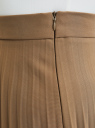 Юбка миди плиссированная oodji для женщины (коричневый), 21606020-2B/18600/3701N