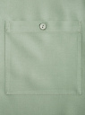 Блузка из вискозы с нагрудными карманами oodji для женщины (зеленый), 11400391-3B/24681/6000N