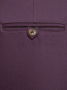 Брюки укороченные с ремнем oodji для женщины (фиолетовый), 21701094-1B/35589/8801N