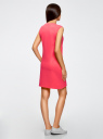 Платье из ткани пике oodji для женщины (розовый), 14005074-1B/46149/4D00N