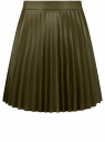 Юбка плиссе из искусственной кожи oodji для Женщины (зеленый) Юбка плиссе из искусственной кожи oodji для Женщины (зеленый), 18H06002/51157/6600N