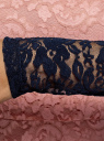 Жакет-болеро с кружевными рукавами oodji для Женщина (синий), 24600001-1/45099/7900N