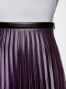 Юбка плиссе удлиненная oodji для женщины (фиолетовый), 13G06001/22112/8829B