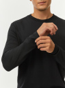 Лонгслив из смесового хлопка oodji для Мужчины (черный) Лонгслив из смесового хлопка oodji для Мужчины (черный), 5L522105I/50608/2900N