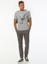 Футболка из хлопка oodji для Мужчины (серый) Футболка из хлопка oodji для Мужчины (серый), 5B611004M/46737N/2000M