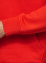 Худи с завязками на капюшоне oodji для мужчины (красный), 5B121103M/19014N/4505N