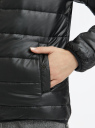 Куртка стеганая с воротником-стойкой oodji для женщины (черный), 10203060B/43363/2900N