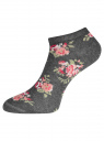 Комплект укороченных носков (6 пар) oodji для женщины (разноцветный), 57102433T6/47469/43
