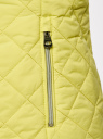Куртка стеганая с воротником-стойкой oodji для Женщины (желтый), 10204051/33744/5000N