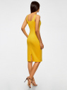 Платье-майка трикотажное oodji для женщины (желтый), 14015007-8B/46944/5100N