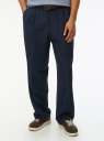 Брюки свободного кроя с эластичным поясом oodji для Мужчины (синий) Брюки свободного кроя с эластичным поясом oodji для Мужчины (синий), 2L240002M-2/18600/7900N