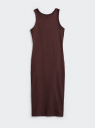 Платье-майка в рубчик oodji для Женщины (коричневый), 14005156-1/48037/3900N