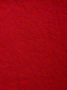 Платье кружевное с контрастным воротником oodji для женщины (красный), 11911008/45945/4500N