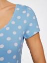 Платье трикотажное облегающего силуэта oodji для Женщина (синий), 14001182/47420/7012D
