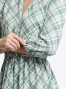 Платье миди ярусное oodji для женщины (зеленый), 11913074/51156/6012C