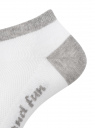 Комплект укороченных носков (6 пар) oodji для женщины (белый), 57102605T6/48022/13
