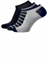 Комплект из трех пар носков oodji для мужчины (разноцветный), 7B231000T3/47469/1906O