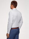 Рубашка из хлопка принтованная oodji для мужчины (белый), 3L110311M/47778N/1079O