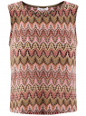 Топ из фактурной ткани с этническим узором oodji для женщины (розовый), 15F05004/45509/4749E