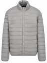 Куртка стеганая на молнии oodji для мужчины (серый), 1B121001M/33445/2301N