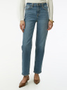 Джинсы слим с высокой посадкой oodji для Женщины (синий), 12103179-4/53119/7500W
