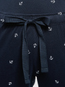 Пижама хлопковая с брюками oodji для Женщины (синий), 56002214-1/47690/7912O