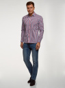 Рубашка в клетку с длинным рукавом oodji для мужчины (разноцветный), 3B110028M/39767N/7945C
