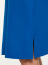 Платье миди на регулируемых бретелях oodji для Женщины (синий), 11911039-3/51191/7500N