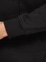 Худи с завязками на капюшоне oodji для мужчины (черный), 5B121103M/19014N/2900N