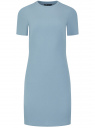 Платье базовое облегающего силуэта oodji для Женщины (синий), 14011081/49735/7000N