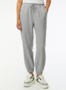 Брюки спортивные из хлопка oodji для Женщины (серый) Брюки спортивные из хлопка oodji для Женщины (серый), 16701086-3/47648N/2000M