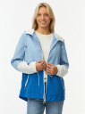Парка облегченная с капюшоном oodji для Женщины (синий) Парка облегченная с капюшоном oodji для Женщины (синий), 10303063/24058/7075B