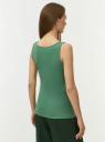 Майка базовая oodji для Женщины (зеленый) Майка базовая oodji для Женщины (зеленый), 24315001B/46147/6201N
