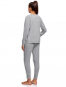 Пижама хлопковая с брюками oodji для женщины (серый), 56002224/46154/2049Z