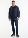Куртка утепленная с капюшоном oodji для Мужчины (синий), 1L512022M/44334N/7901N