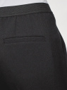 Брюки укороченные на эластичном поясе oodji для женщины (черный), 11706203-5B/14917/2900N