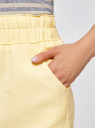 Юбка легкая с завязками oodji для Женщина (желтый), 11600378-1/42630/5000N