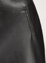 Юбка из искусственной кожи с декоративными молниями oodji для Женщины (черный), 18H05003-1/45704/2900N