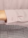 Блузка базовая из струящейся ткани oodji для женщины (розовый), 11400368-9B/36215/4A01N