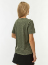 Футболка вареная с принтом oodji для Женщины (зеленый) Футболка вареная с принтом oodji для Женщины (зеленый), 14701117-39/47885N/6629P