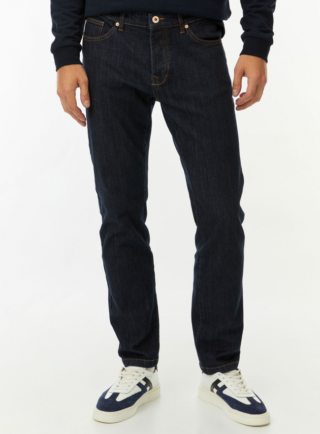 Джинсы слим с низкой посадкой oodji для Мужчины (синий) Джинсы слим с низкой посадкой oodji для Мужчины (синий), 6B120039M-8/50822/7901W